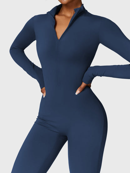 Yeoreo Belle Fleece Long Sleeve Zipper Jumpsuit